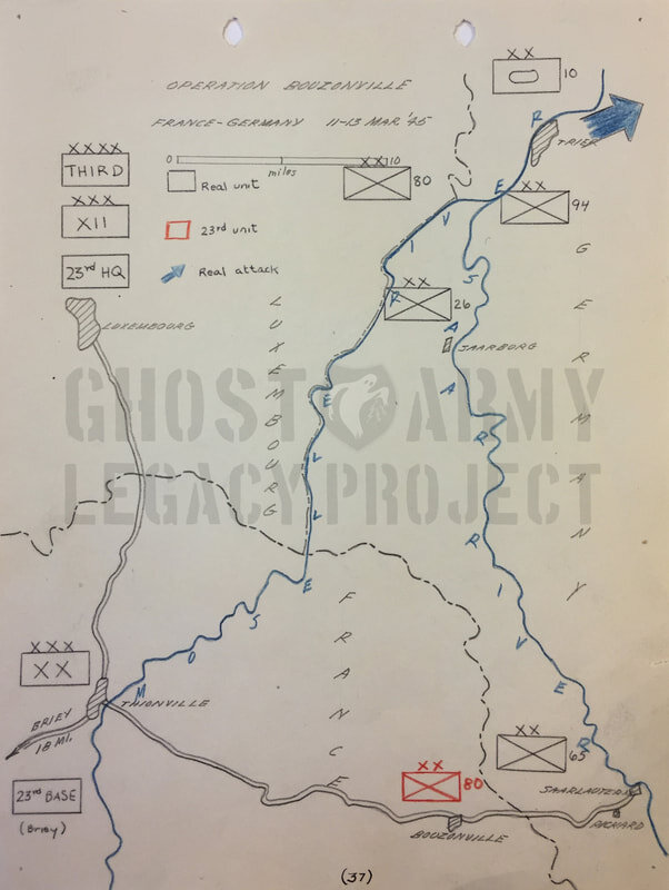 tactical map of Operation BOUZONVILLE