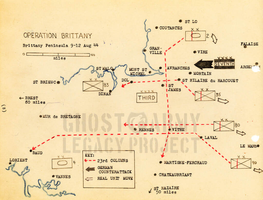 operation brittany map ww2 the ghost army