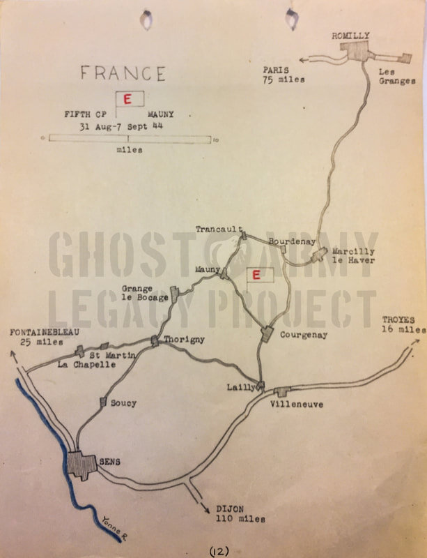operations map ww2 ghost army mauny