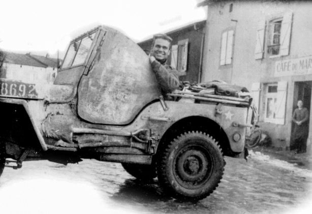 WWII Soldier in a jeep 