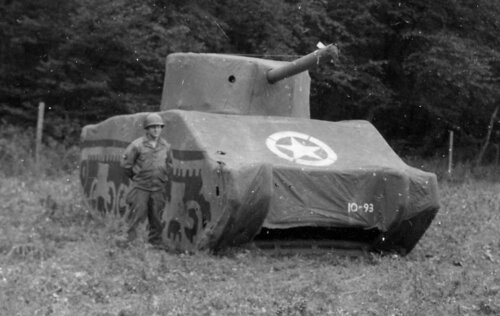 Inflatable Sherman tank