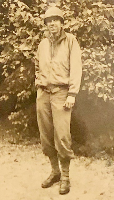 Elmer Mellebrand in uniform