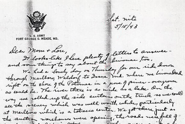 Letters from Harold J Dahl May 15 1943