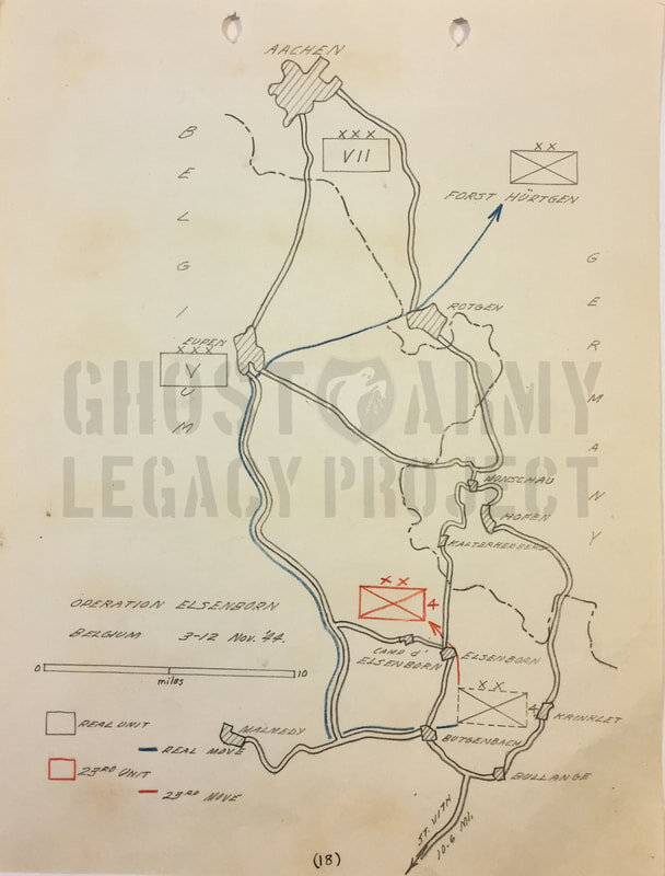 Tactical Map of Elsenborn Belgium