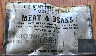 Packet of Meat and Beans C Rations US Army 1943