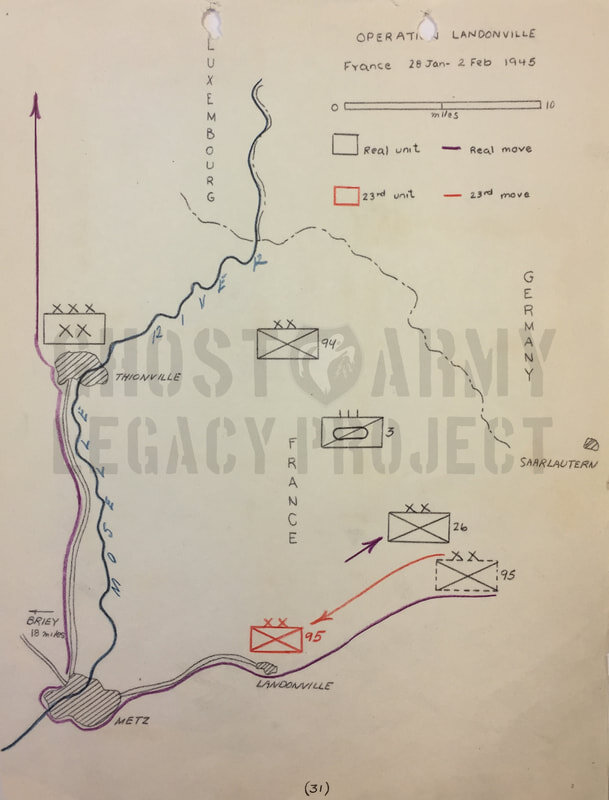tactical map of Operation Landonville
