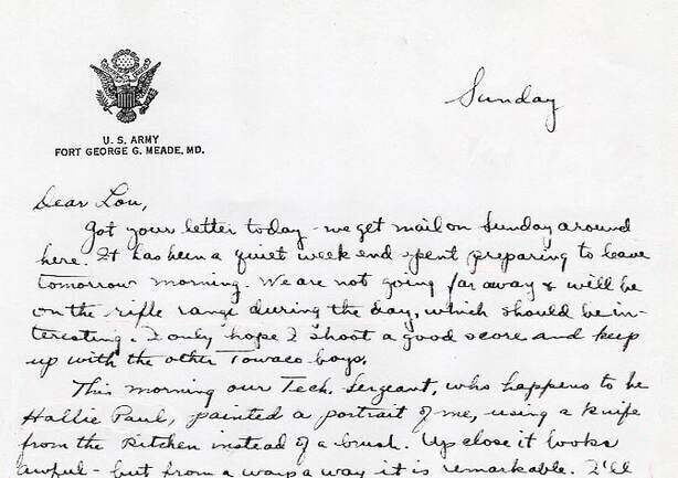 Letters from Harold J. Dahl November 15, 1942