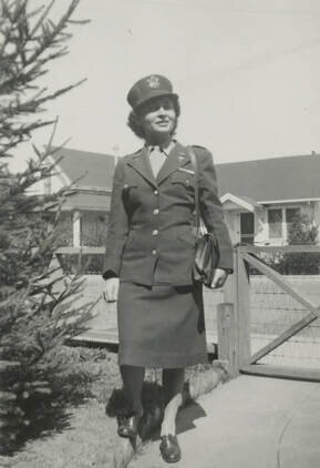 Nancy Wooddell Thorton in nurses uniform 1944