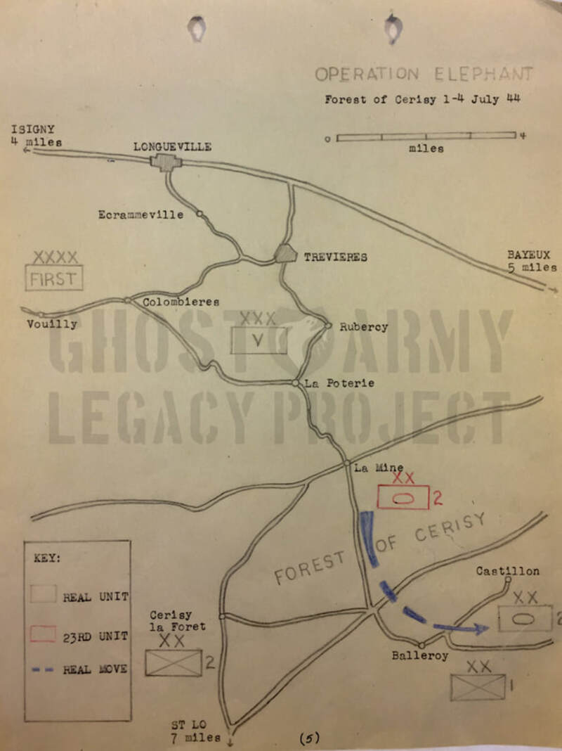 operation elephant map from the ghost army declassified documents