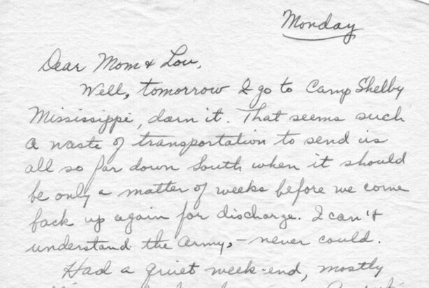 Letters from Harold J. Dahl September, 1945