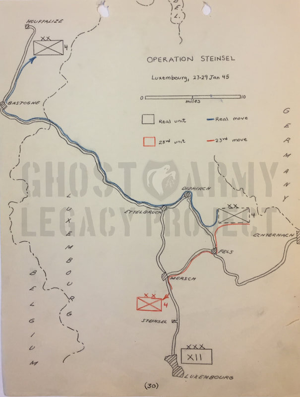 tactical map of Operation Steinsel